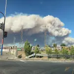 Decretan alerta roja en Concepción y Penco por gran incendio forestal, X