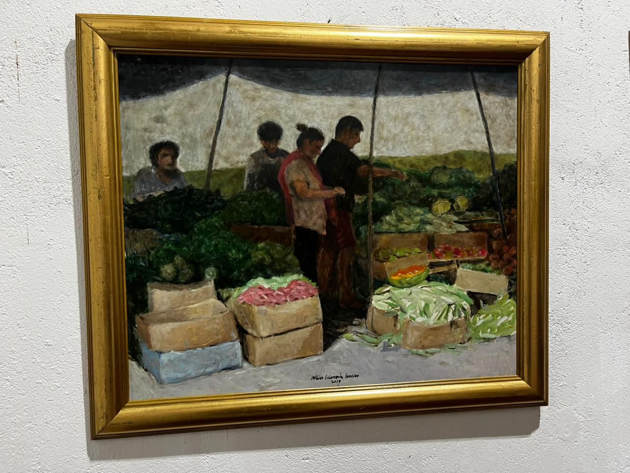 La muestra reúne una decena de obras del artista nonagenario, que exploran la identidad del campo chileno. / Cedida