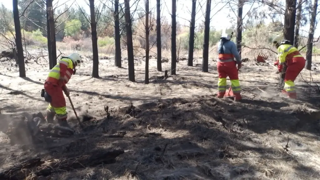 Brigada de Emergencia de Santa Fe trabajan en la contención del incendio, Facebook