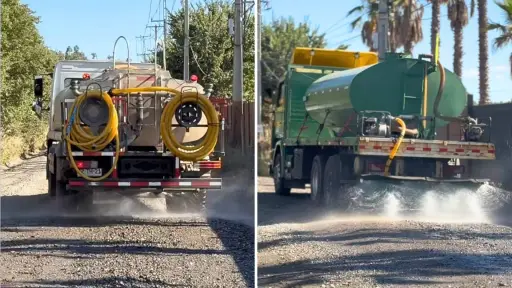 Avanza plan comunal de matapolvo: iniciativa considera 150 kilómetros de cobertura en Los Ángeles