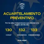 Acuartelamiento preventivo por incendios forestales, Cuerpo de Bomberos de Los Ángeles