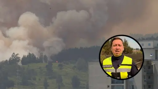 Dos comunas de la provincia de Biobío quedarán con toque de queda por incendios forestales