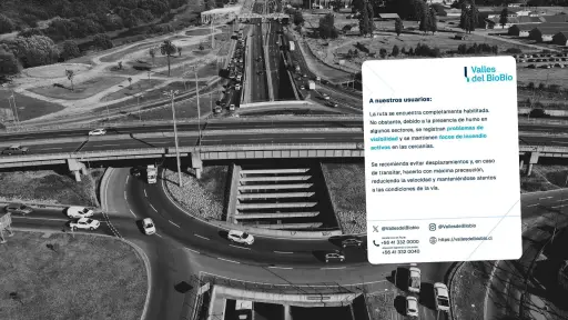 Concesionaria llama a evitar desplazamientos por Ruta 146 debido a humo y baja visibilidad