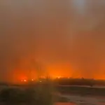 Incendio de pastizales afectó al sector sur de San Carlos de Purén, Gonzalo Reyes Quintana