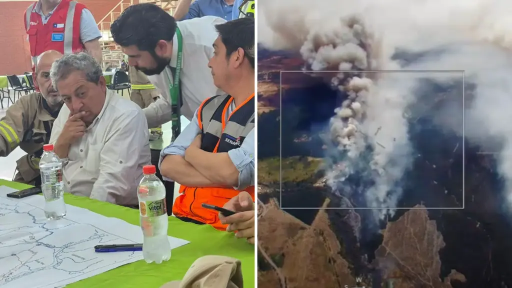 Autoridades nacionales y locales encabezan reunión de emergencia por incendios forestales en Laja, La Tribuna