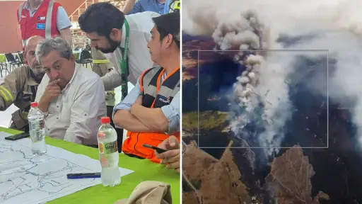 Autoridades nacionales y locales encabezan reunión de emergencia por incendios forestales en Laja