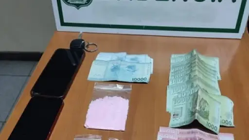 Luz en mal estado permitió detener a conductor que mantenía droga en su poder