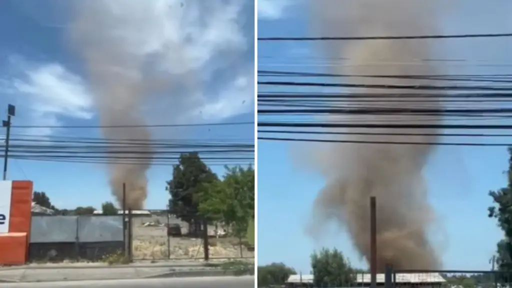 Registran gran tornado en sector nororiente de Los Ángeles, Diario La Tribuna