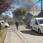 Incendio en población Orompello., Cedida