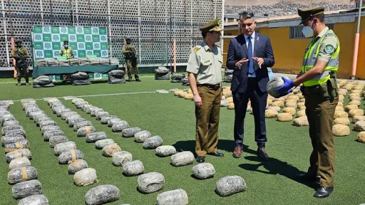 Primera gran incautación de drogas de 2026: Incautan casi una tonelada de marihuana en Antofagasta