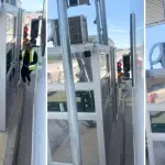 Capturas de pantalla del registro donde se escucha la denuncia de un trabajador de Conaf mientras el vehículo institucional permanecía detenido en el peaje Coihue, en la Ruta Nahuelbuta., Captura