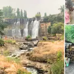 Durante la jornada de lluvias, el complejo Saltos del Laja mantuvo abiertos sus accesos y servicios, recibiendo visitantes de distintas regiones del país., La Tribuna