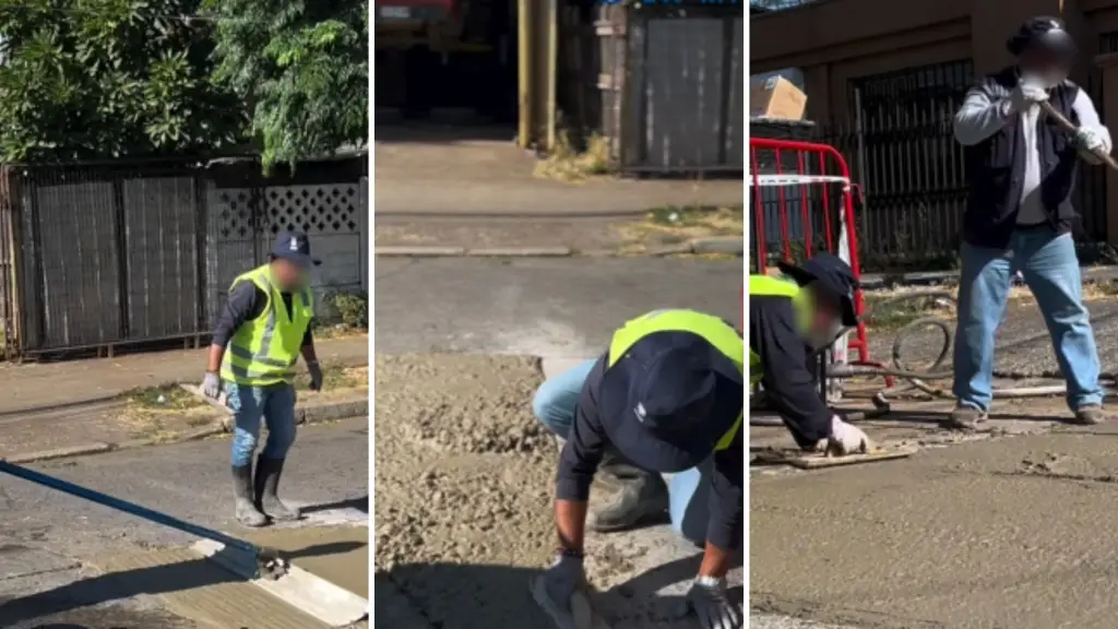 Municipio ejecuta reposición de pavimentos en distintos puntos de Los Ángeles, La Tribuna