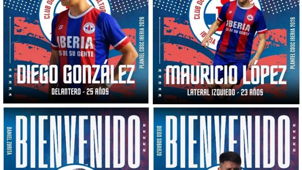 Los primeros refuerzos de Iberia 2026 posan con la camiseta azulgrana, La Tribuna