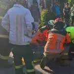 Bomberos y SAMU trabajaron en el lugar., Cedida