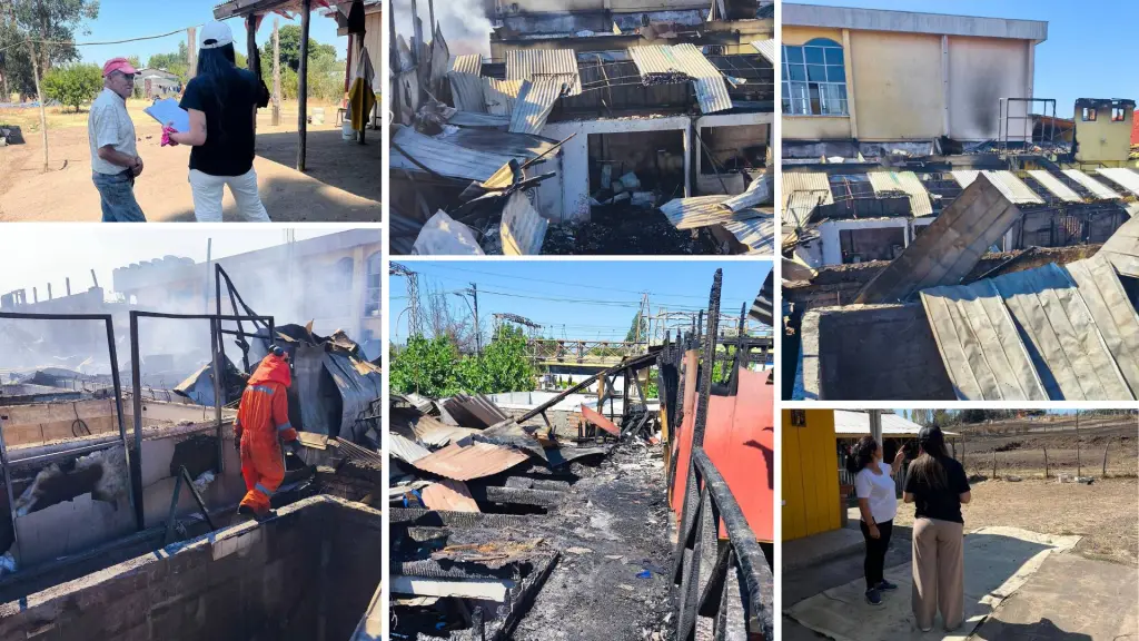 La emergencia forestal registrada en Laja provocó daños en inmuebles y alteró la vida cotidiana de numerosas familias del territorio. , Carlos Garrido Venegas; Municipalidad de Laja