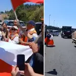 Municipios cordilleranos realizaron \'histórica\' caravana solidaria rumbo a Penco y Tomé, Municipalidad de Quilaco