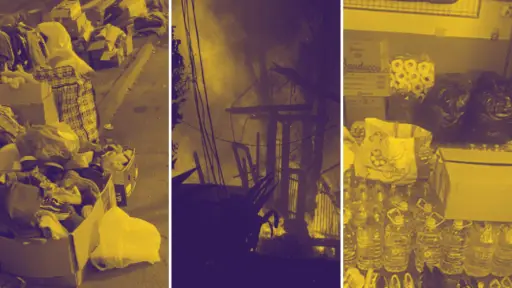 Vecinos de Laja denuncian entrega de insumos en mal estado y acumulación de basura tras incendios