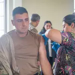 Vacunan contra el tétanos a más de 170 militares desplegados por los incendios forestales en el Biobío, Regimiento Chacabuco 