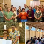 Asistentes participaron del primer encuentro realizado en el sector de Rucalhue, en la comuna de Quilaco, como parte del inicio del programa de tertulias., Cedida