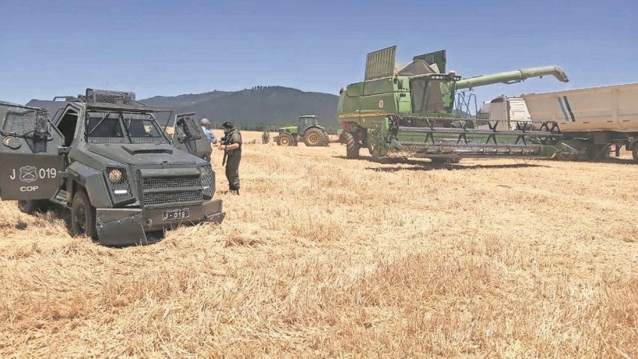 El Plan Cosecha Segura busca otorgar seguridad a los agricultores frente a la amenaza de incendios y acciones intencionales. / Araucanianoticias