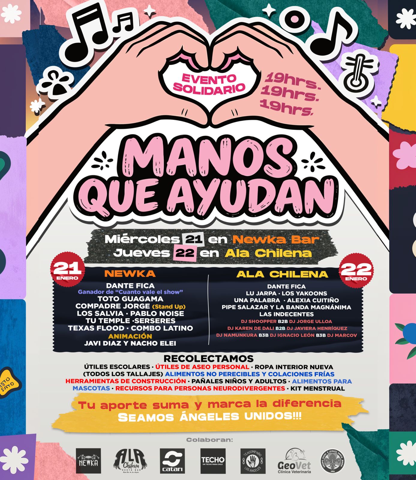 Más de 19 bandas y DJs locales participan en la iniciativa, que busca canalizar ayuda directa a damnificados por la emergencia forestal. / Cedida