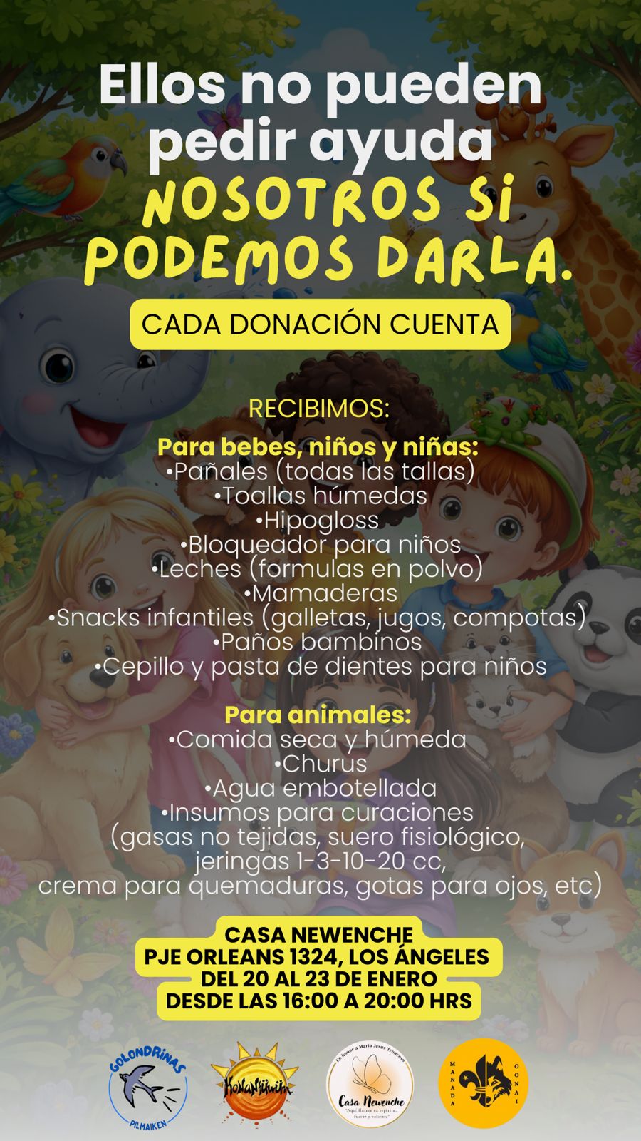 Afiche Casa Newenke / Cedida