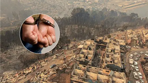 Detienen a presunto autor de incendio forestal que dejó 20 muertos y miles de damnificados en Biobío