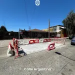 Intervención en superficie vial en uno de los puntos considerados dentro de los trabajos en ejecución., Municipalidad de Los Ángeles