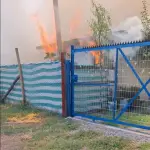 Una casa y una bodega resultaron destruidas por un incendio en Los Ángeles, Cristian Salazar Ramírez
