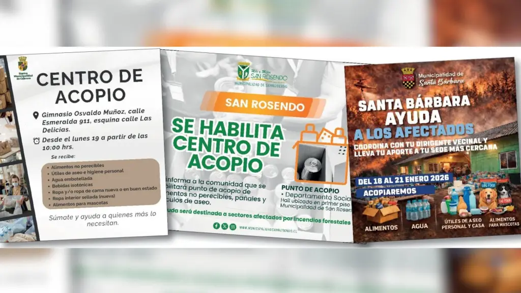 Municipios y organizaciones sociales han difundido diferentes afiches con información sobre los centros de acopio habilitados., La Tribuna