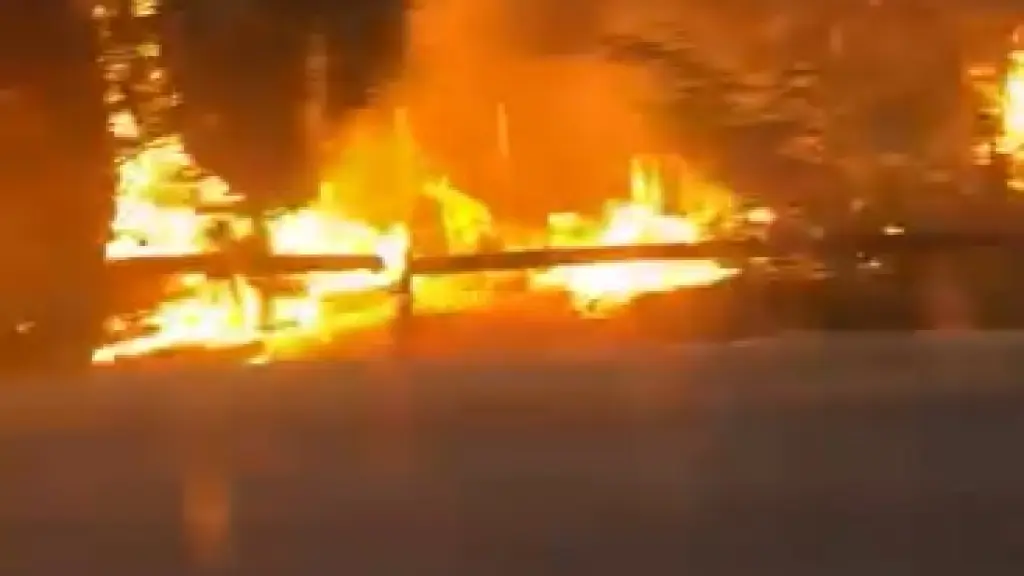 Incendio sector La Suerte en Los Ángeles, referencial