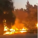 Incendio sector La Suerte en Los Ángeles, referencial