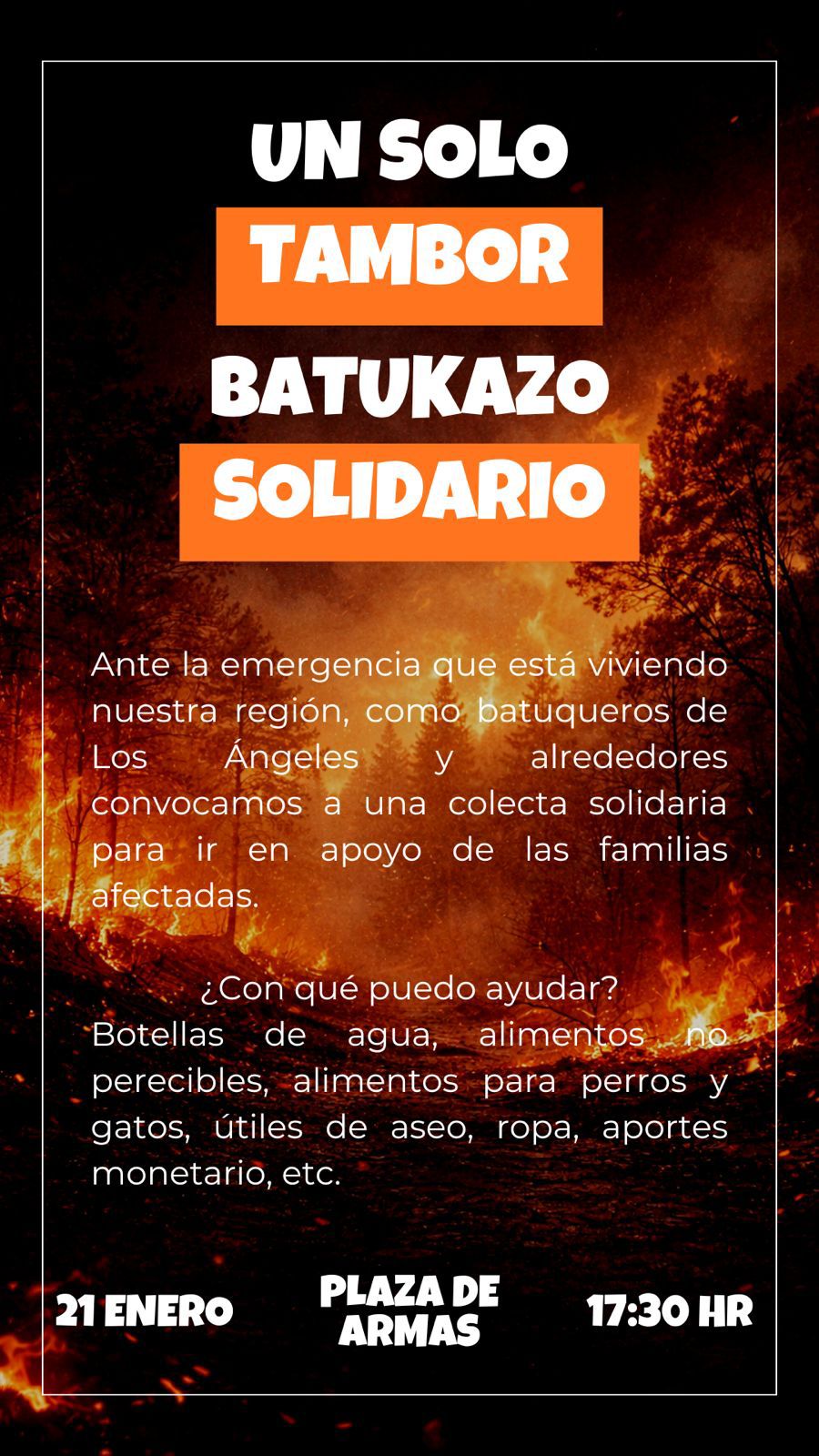 Batucada solidaria  / Cedida