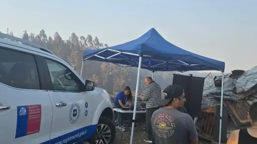 Registro Civil activa operativos de emergencia en Biobío para reponer documentos a damnificados por incendios