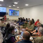 La mañana de este martes se realizó una mesa técnica regional para revisar y actualizar los cursos de acción por los incendios forestales en la región del Biobío., SENAPRED