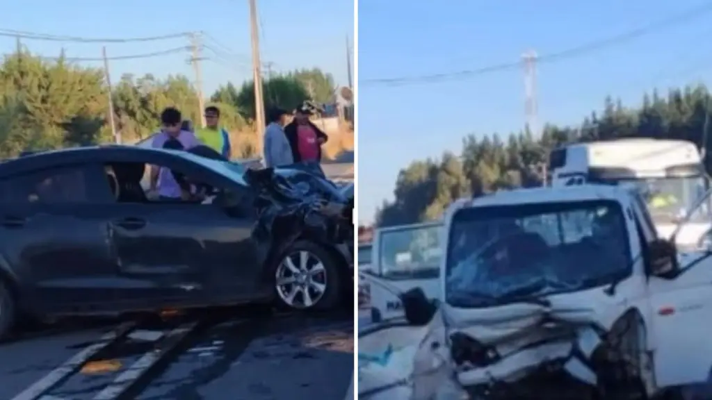 Tres lesionados deja violenta colisión frontal entre camión y automóvil en Los Ángeles, La Tribuna