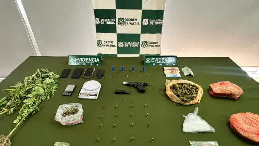 Incautan queques mágicos en operativo antidrogas que dejó cinco detenidos en Yumbel