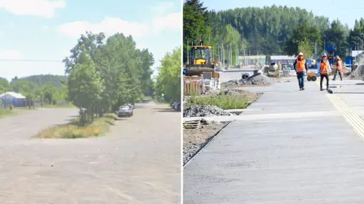 Transformación de importante avenida de Tucapel alcanza un 65% de avance 