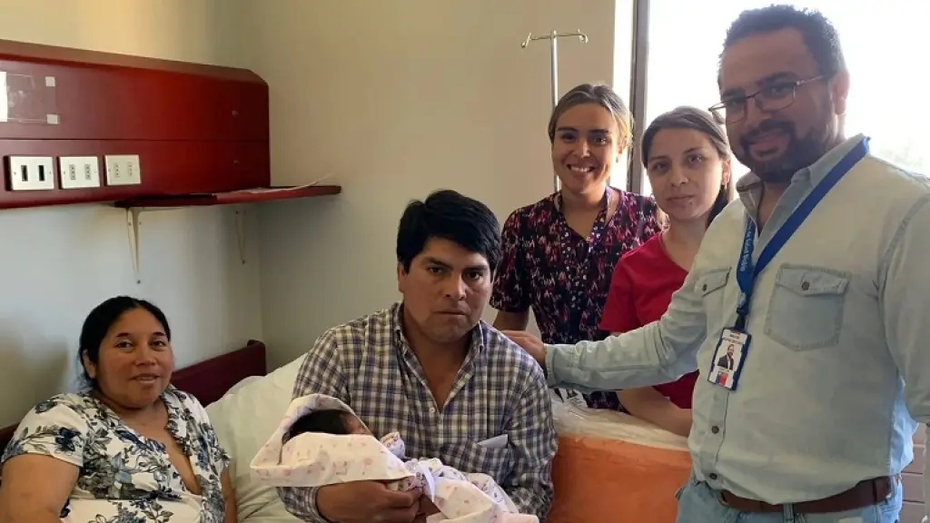 Noemí, la primera bebé nacida el 2024 en la provincia de Biobío, SS.BB 
