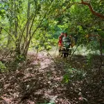 Voluntarios y residentes participaron en las labores desarrolladas durante el fin de semana en Ramadilla., Cuerpo de Bomberos Quilleco