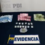 Droga y dinero en efectivo incautado por la PDI en Traiguen, PDI Araucanía