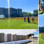 El escenario principal ya se encuentra instalado en el Estadio Municipal de Los Ángeles a la espera del inicio del show Vive Los Ángeles 2026. , Nicolás Maureira | La Tribuna