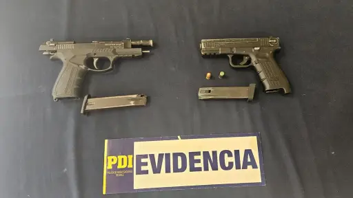 Compra encubierta permitió detener a sujeto que comercializaba armas en Temuco