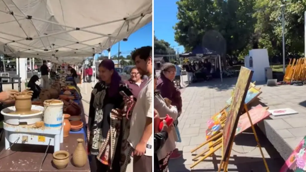 Primera Expo Feria Negrete reúne a artesanos y emprendedores en la Plaza de Armas, Municipalidad de Negrete