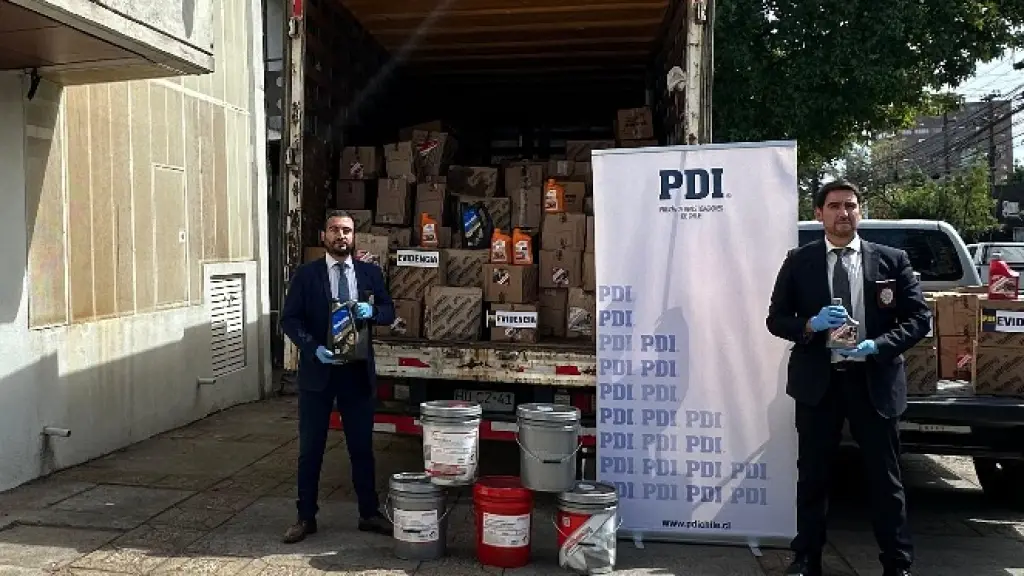 20 millones de pesos en lubricantes recuperó la PDI en Los Ángeles, PDI BioBio