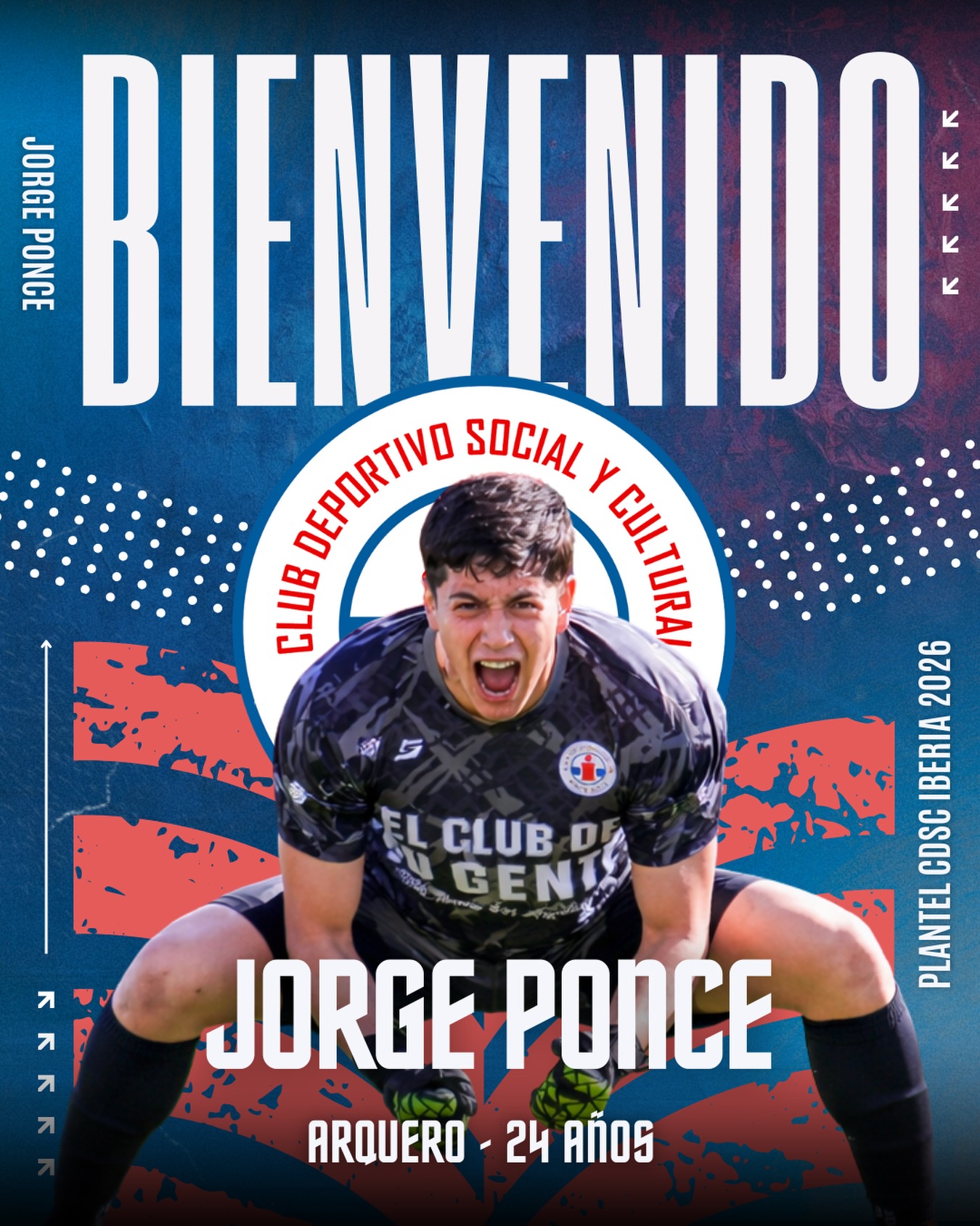 Jorge Ponce, arquero de 24 años es la novedad en el arco para Iberia / La Tribuna