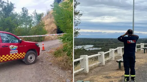 Restringen acceso a cerro de Negrete por operativo de búsqueda en el río Biobío