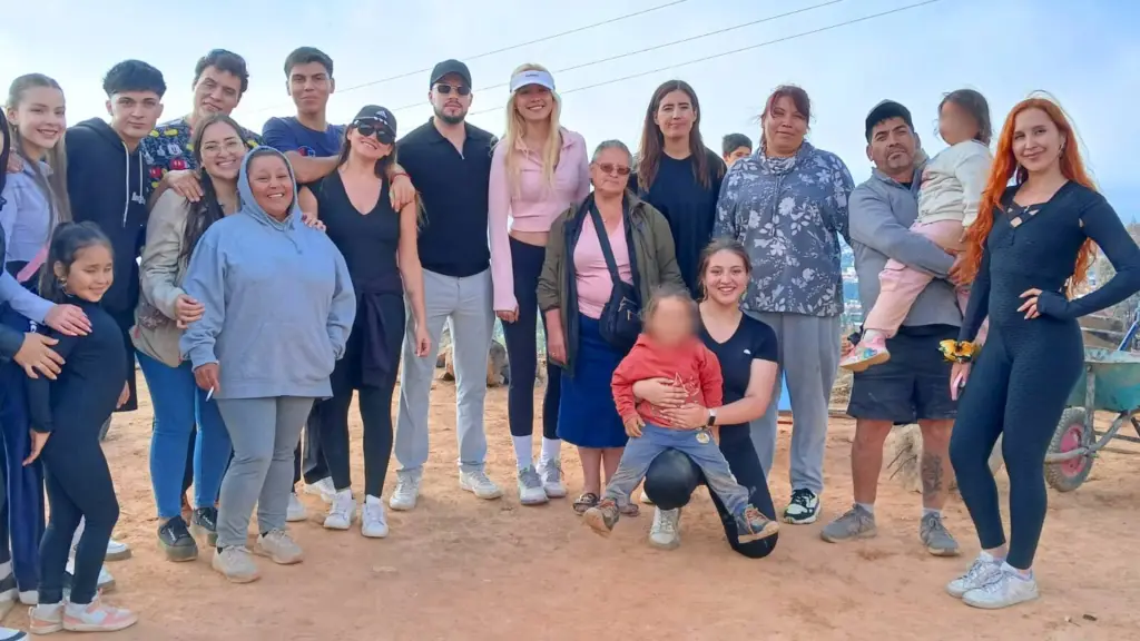 La jornada solidaria tuvo lugar en el sector Villa Alegre de Penco. , Cedida