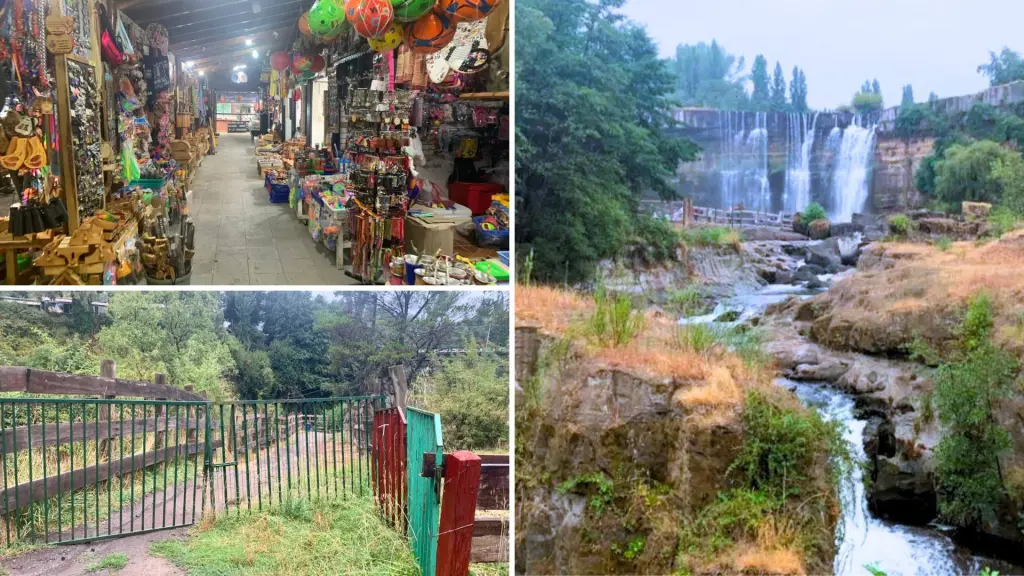 La cascada de los Saltos del Laja presenta durante el verano un menor impacto visual, factor que incidió en la percepción de los visitantes, pese a registros de caudal por sobre el mínimo legal., Nicolás Maureira | La Tribuna